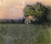 Landscape with cottage