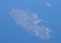 תצלום אוויר של אולדרני מכיוון מזרח