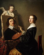 Gerrit van Honthorst's Allegory of Painting (1648). Allegory of Painting.JPG