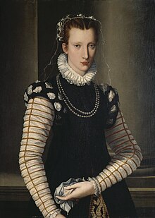 Allori - Portrait of a Lady in Black and White, about 1590-1599.jpg