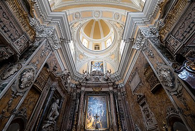 Altar of the Santa Maria delle Anime del Purgatorio ad Arco Church, Naples, Italy