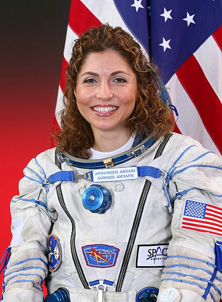 Anousheh Ansari, the first Muslim woman in space.
