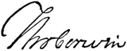 Corwins Unterschrift