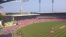 Celebrations at the SCG after Australia won the Ashes 5-0 in 2014 Australia won the Ashes 5-0.jpg