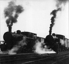 Am Eisenbahnknotenpunkt, Lod, Photo für Palestine Railways, ca. 1940, Israel Museum Collection, B01.0244(0104)