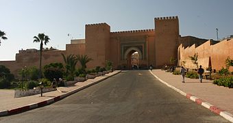 Bab Berdaine Gate built in the 17th century.