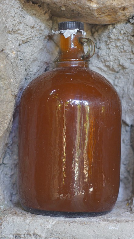 Bahalina, a traditional coconut wine (tubâ) from the Philippines fermented from coconut sap and mangrove bark extracts
