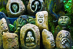 Balinese stone carvings, Ubud. Balinese Stone Carvings.jpg