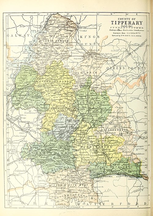 County Tipperary with subdivision into baronies