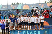 Deutsch: Beachhandball Europameisterschaften 2019 (Beach handball Euro); Tag 6: 7. Juli 2019 – Siegerehrungen English: Beach handball Euro; Day 6: 7 July 2019 – Medal ceremony