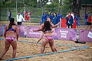 Deutsch: Beachhandball bei den Olympischen Jugendspielen 2018; Tag 6, 11. Oktober 2018; Mädchen, Platzierungsrunde - Amerikanisch Samoa-Hongkong 0:2 English: Beach handball at the 2018 Summer Youth Olympics at 11 October 2018 – Girls Consolation Round – American Samoa-Hong Kong 0:2