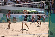 Deutsch: Beachvolleyball bei den Olympischen Jugendspielen 2018; Tag 11, 17. Oktober 2018; Jungen, Spiel um Platz 3 – Argentinien-Ungarn 2:0 (21–15/21–15) English: Beach volleyball at the 2018 Summer Youth Olympics at 17 October 2018 – Bronze Medal Match – Argentina-Hungary 2:0 (21–15/21–15)