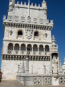 Turnul Belém în stil tipic manuelin