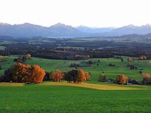 Herbstliches Ostallgäu vom Auerberg (1055 m ü. NHN)