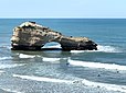 La Roche Ronde à quelques mètres de la plage du Miramar à Biarritz.