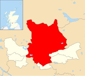 Location of the Bishopbriggs North and Campsie ward