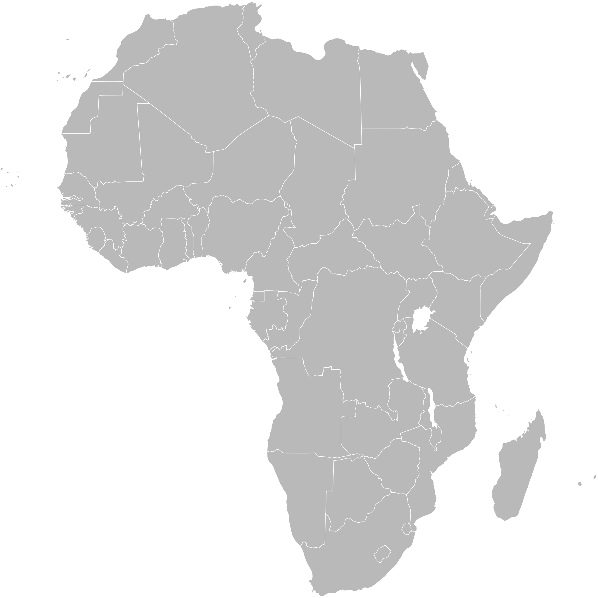 transparent africa map