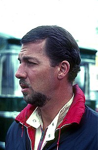 Joakim Bonnier in 1966 in the paddock of the Nürburgring