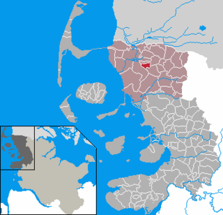 Poziția  Bosbüll pe harta districtului Nordfriesland