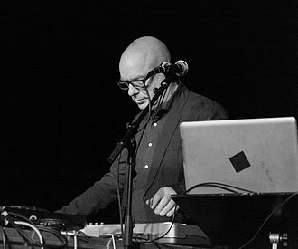 Brian Eno (2012) produced three of the album's songs. Brian Eno live remix at Punkt 2012 (cropped).jpg