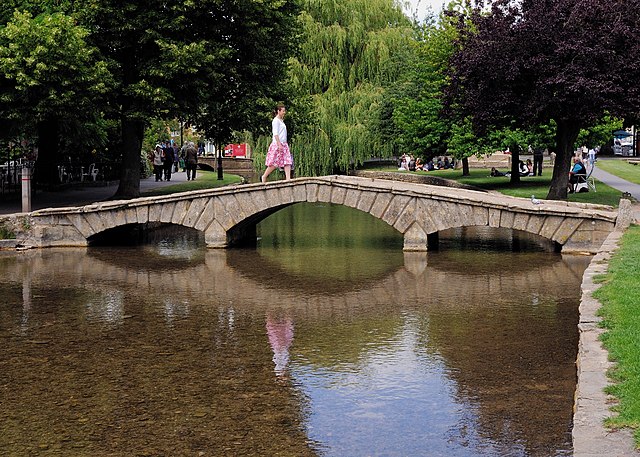 One of the bridges in the village