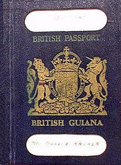 British Guiana passport