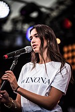 Thumbnail for File:British singer and songwriter Dua Lipa at the SWR3 New Pop Festival 2016.jpg