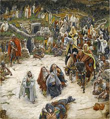 Crucifixion, seen from the Cross, by James Tissot, c. 1890, Brooklyn Museum Brooklyn Museum - What Our Lord Saw from the Cross (Ce que voyait Notre-Seigneur sur la Croix) - James Tissot.jpg