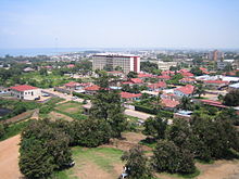 View of the capital city Bujumbura in 2006. BujumburaFromCathedral.jpg
