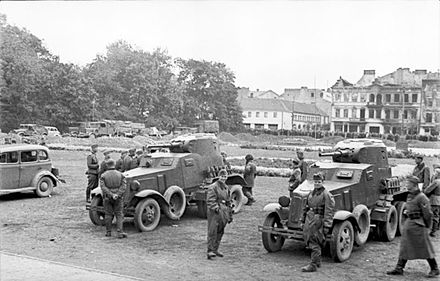 German and Soviet troops in Lublin during the invasion of Poland in September 1939