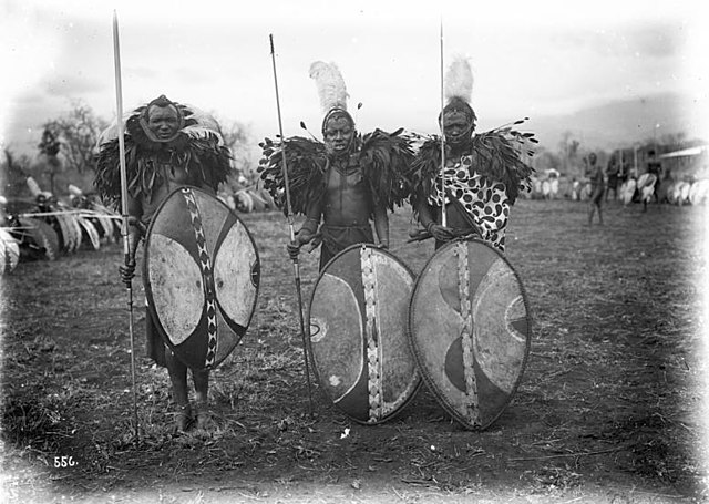 Maasai warriors in German East Africa, c. 1906–1918