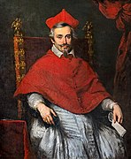 Portrait du cardinal Fererico Corner par Bernardo Strozzi