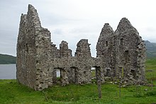 Le rovine di Calda House, nel Sutherland