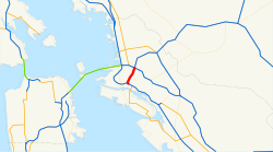 Route of Interstate 980 (CA)