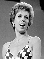 Carol Burnett -- Best Actress in a Television Series, Comedy or Musical winner Carol Burnett 1973 (cropped).JPG