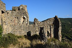 Coustaussa kastélyának romjai