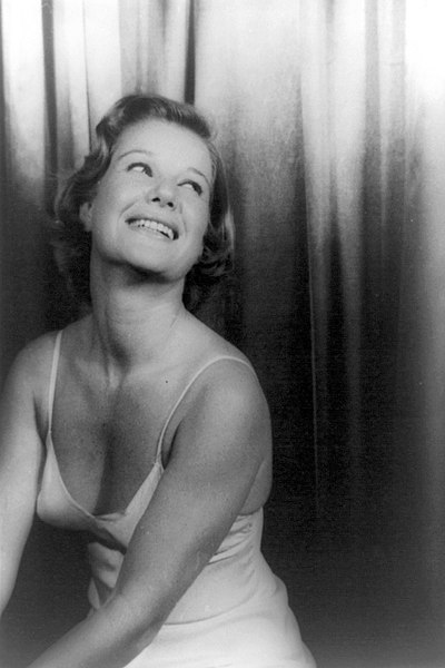 Barbara Bel Geddes as Maggie in the original Broadway production of Cat on a Hot Tin Roof (1955)