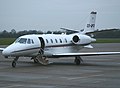 NetJets Citation Excel op vliegveld Eelde (GRQ Groningen)