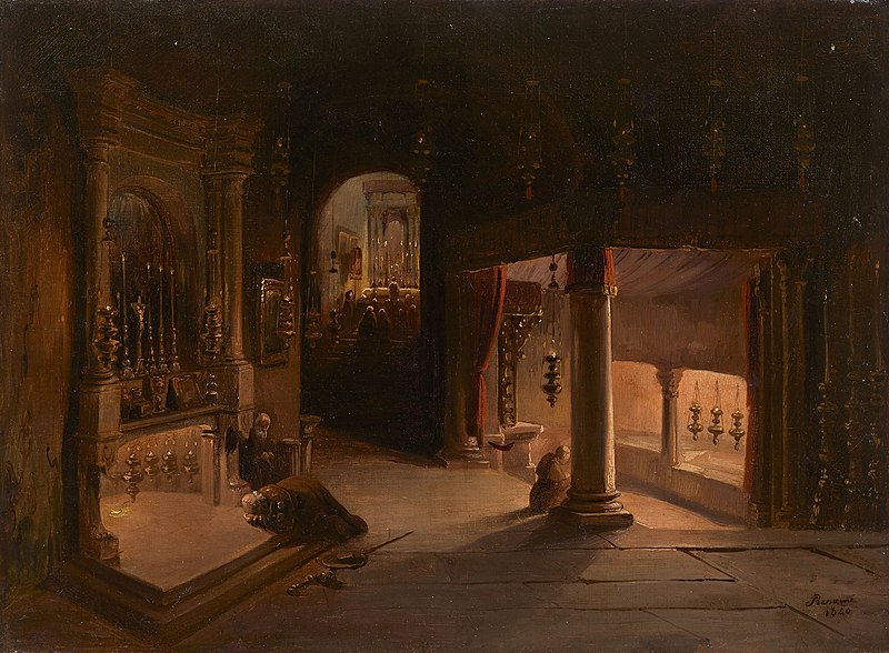 File:Charles-caius-renoux-pèlerins-en-prière, 1840, artcurial auction 2021.jpg