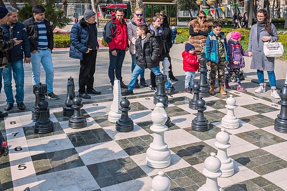 Game of chess. Baku. Azerbaijan.