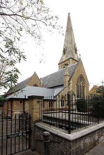 Christ Church on the junction of Victoria Road and Eldon Road Christ Church, Eldon Road, W8 - geograph.org.uk - 1587865.jpg