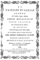 Christoph Willibald Gluck - Il trionfo di Clelia - titlepage of the libretto - Bologna 1763.png