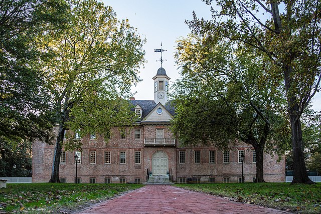 The Wren Building at the College of William & Mary, where Jefferson studied