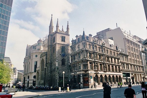 St Andrew Undershaft in 2001