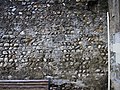 City wall in Valence, Drôme, France using river rock