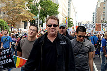 Cleve Jones marching at the National Equality March, 2009 Cleve jones NEM.jpg