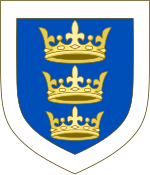 Coat of arms of the Lordship of Ireland.svg