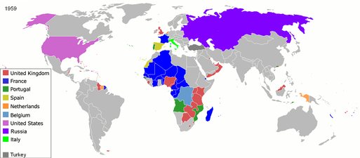 Empires coloniaux en 1959