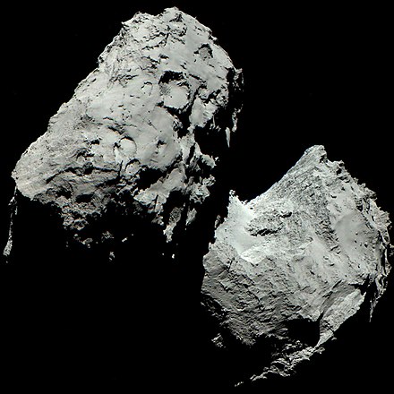 Nucleus of comet 67P/Churyumov–Gerasimenko imaged by Rosetta