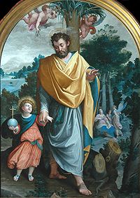 San José con el Niño Jesús, óleo sobre lienzo, 221 x 156,2 cm, Barnard Castle, Bowes Museum.